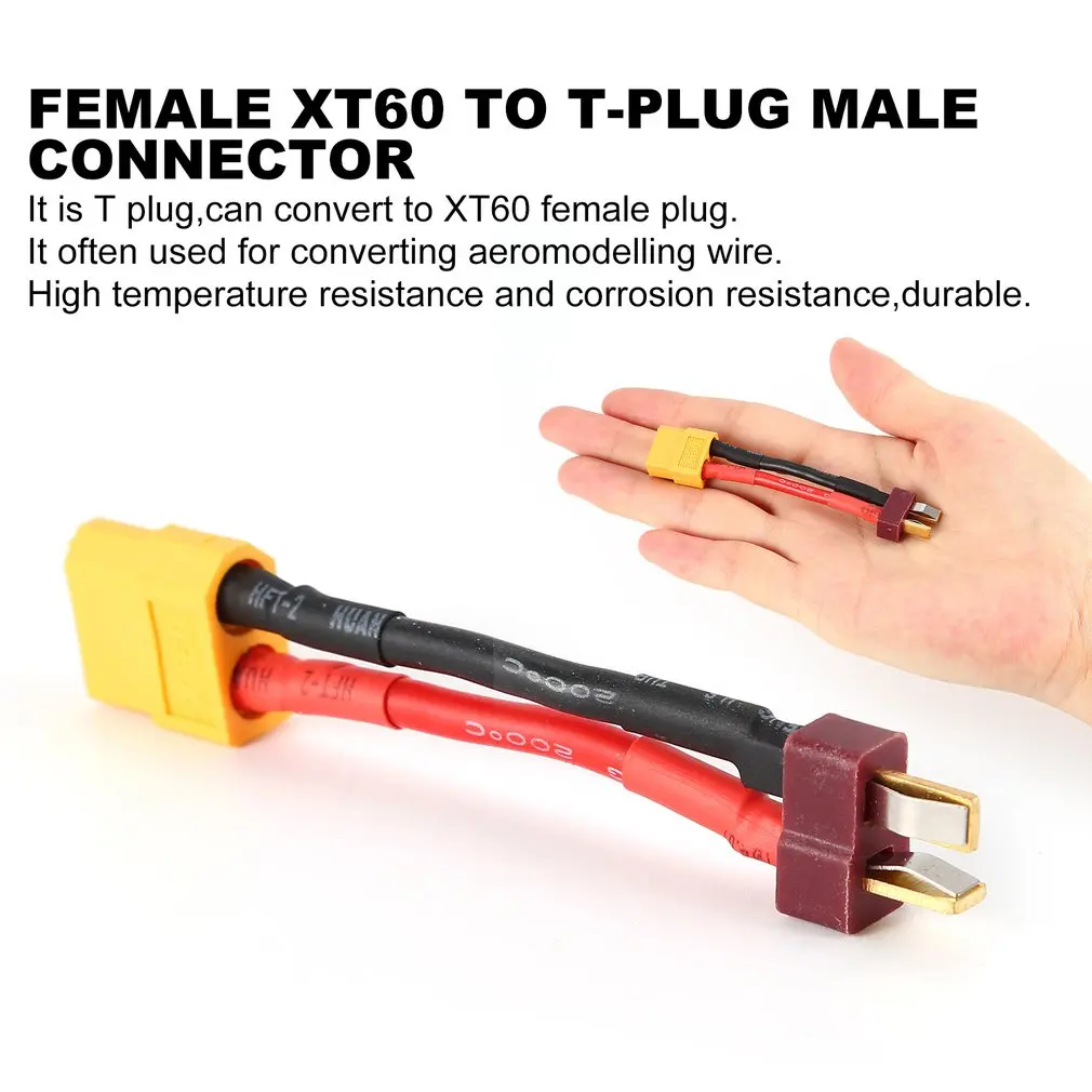 

XT60 Female to Tamiya Female Adapter Connector XT-60 Turnigy Zippy Battery 3CM fits Turnigy and Zippy Battery Packs RC Toy Parts