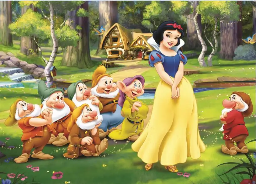 

SHENGYONGBAO Vinyl Custom Photography Backdrops Props snow white Theme Photo Studio Background QNT-033
