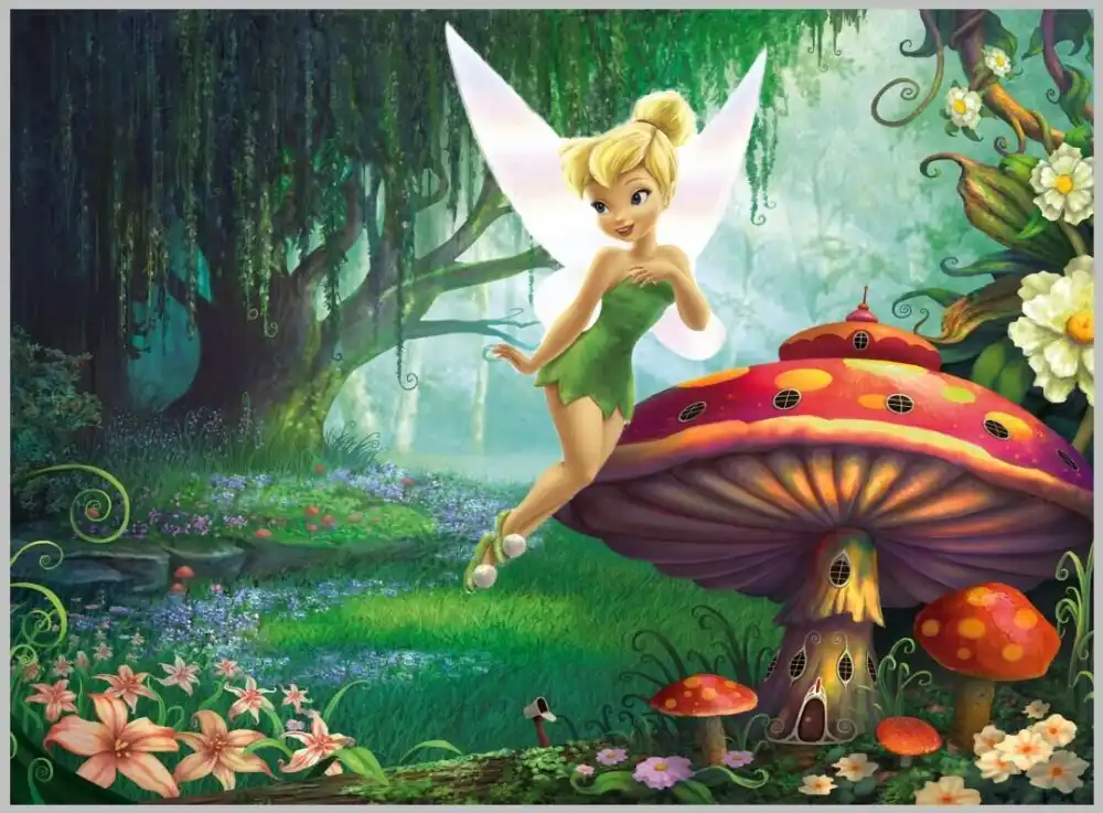 5x7ft Fairy Tale Land Forest Tinkerbell Princess Mushroom Custom