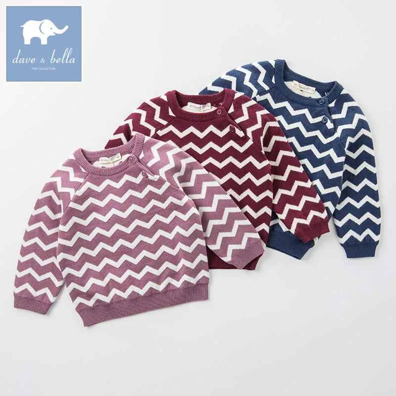DB4522 dave bella autumn unisex infant baby girls wool pullover tops kids clothes children toddler knitted Sweater DB4522 dave bella autumn unisex infant baby girls wool pullover tops kids clothes children toddler knitted Sweater