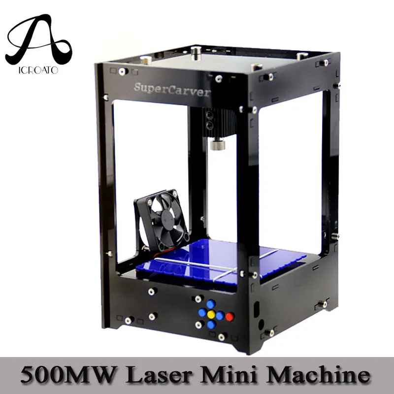 

ICROATO CNC Machine 500MW 38mmX38mm Mini CNC Router Laser Cutter DIY CNC Laser Engraving Machine