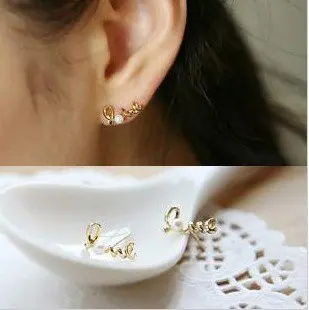 Love Letter Stud Earrings For Women 2017 Wedding India Bohemian Love Letter Stud Earrings For Women 2017 Wedding India Bohemian Earings Fashion Jewelry Cute Earring Studs In From Accessories On