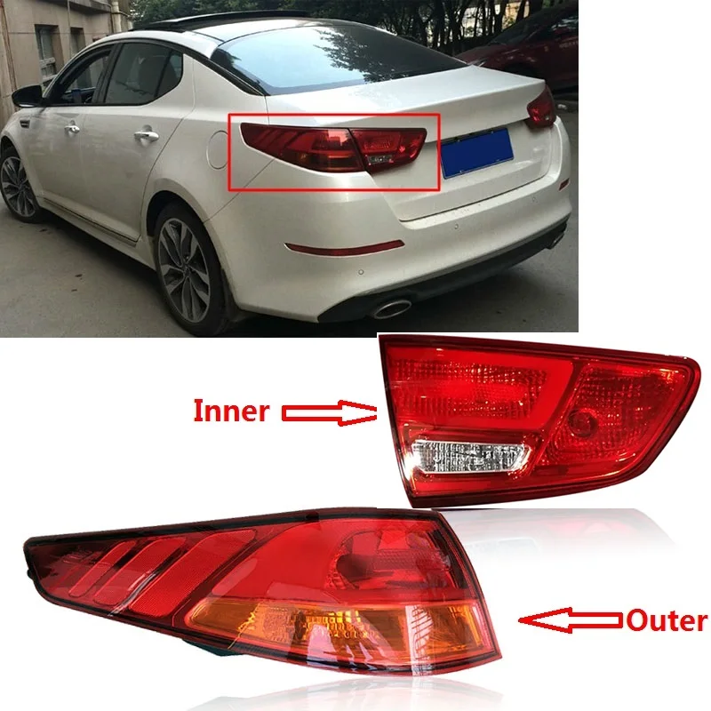 

CAPQX Rear bumber taillight For KIA K5 2014 2015 Rear Brake Light Tail Light Stop lamp taillight taillamp