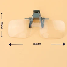Hot!Magnifier Folding Handfree Clip On Clear Magnifying Glasses HD Lens Precise Eyeglasses Jewellery Appraisal Watch Repair Tool