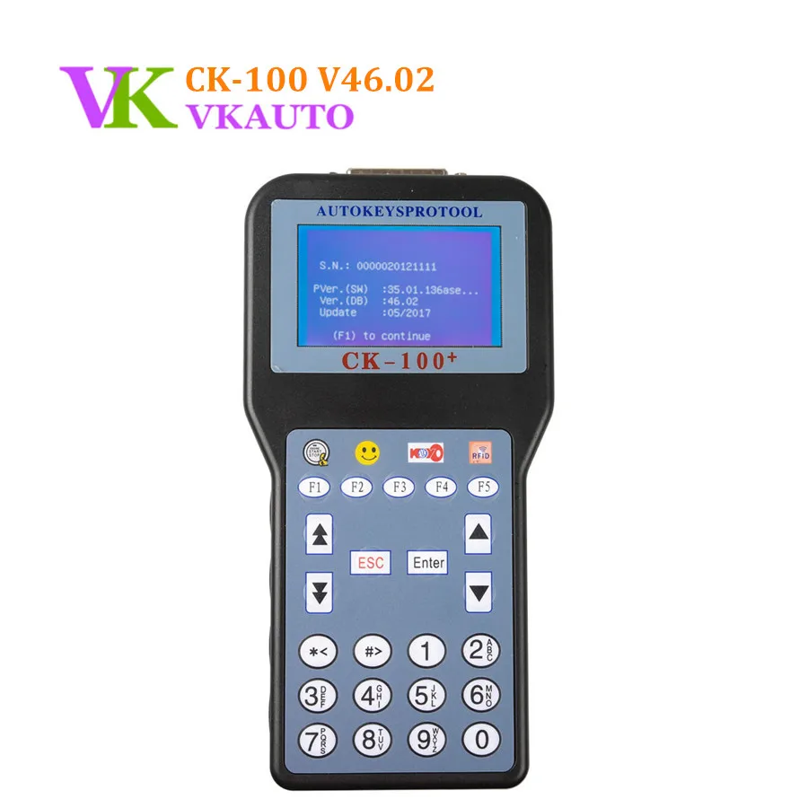 New CK100 V46 02 Auto Key Programmer Unlocked Version Blue Screen SBB Update Version Key Maker