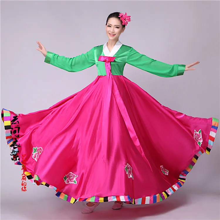 Корейский Традиционный наряд ханбок корейский национальный костюм азиатская одежда корейские костюмы торжественное платье в народном стиле Танцы костюмы
