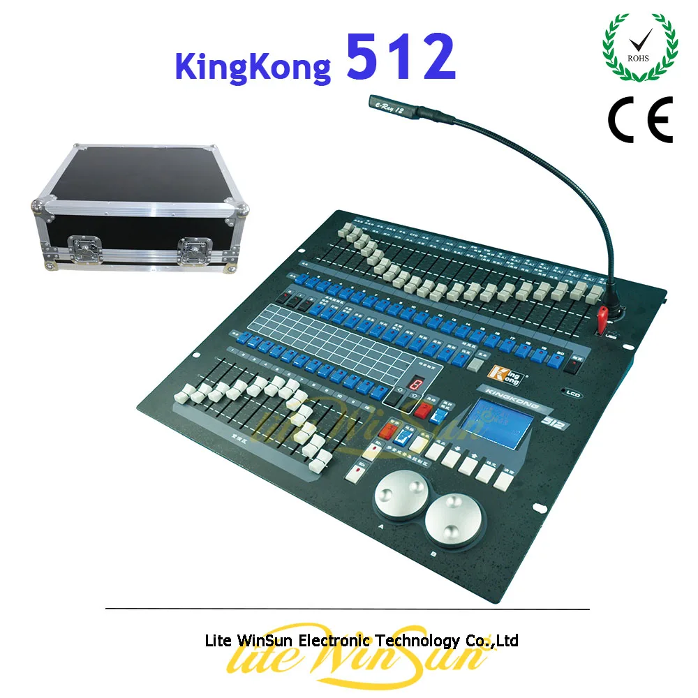 

Litewinsune DMX Kingkong Controller KK512 Max Control 60fixtures Support R20 Pear Light Library Free Flight Case