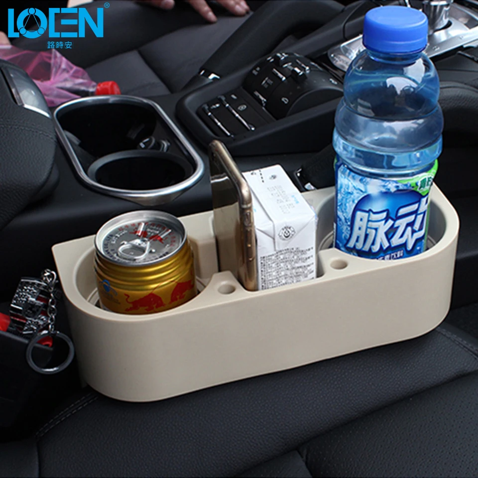 1PC Auto Seat Gap Pocket Catcher Organizer Leak Proof Storage Box Universal Car Vehicle Cup Drink