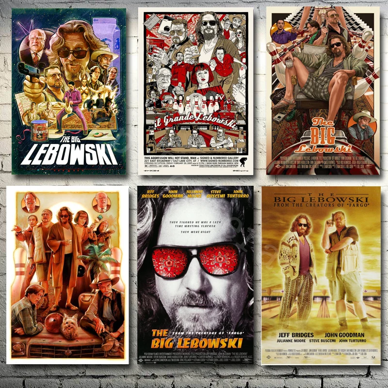 MX015 большой Lebowski 1998 Американский Джефф мосты классический фильм А4 А3 А2 &quotплакат