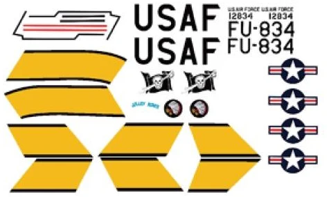 Water Decal for Freewing 64mm F86 RC Jet FJ10111 07