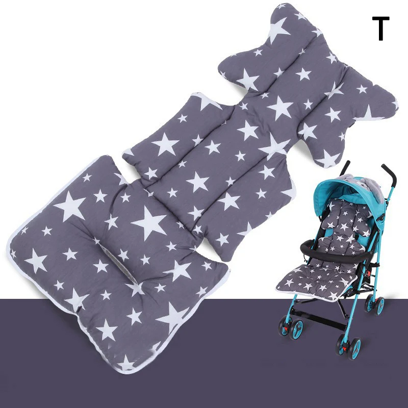 Наволочка на сиденье для коляски с принтом, хлопковый коврик для детской коляски, матрас, аксессуары для детской коляски - Цвет: T