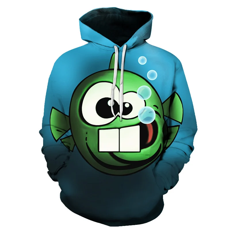 3D Tropical Fish Funny Hoodies For Fishinger Fisherman Men Women Long