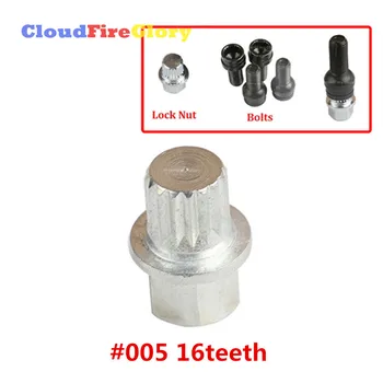 

For Volkswagen Golf Je tta Passat Touran For Audi A4 A6 A8 TT Anti-theft Wheel Bolt Lock Nut Key Adapter #5 16 teeth 8D0601139F