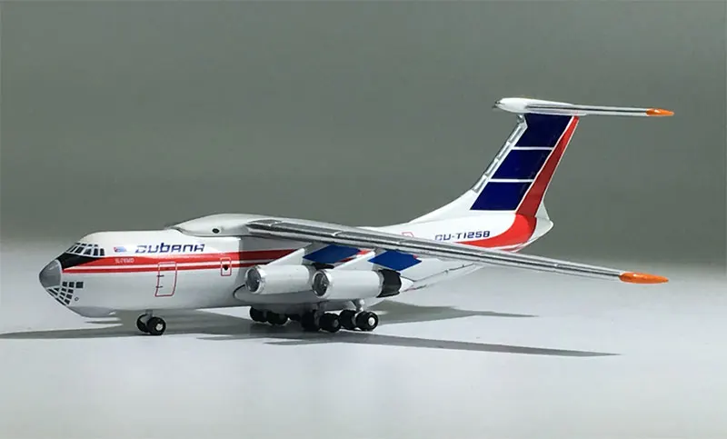 

1:500 Aeroflot Ilyushin IL-76 Cubana CU-T1258 Russian Airline Metal Scale Static Exquisite Simulation Aircraft Model Toy Collect