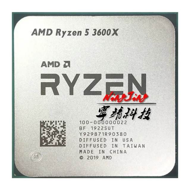معالج لوحدة المعالجة المركزية AMD Ryzen 5 3600X R5 3600X 3.8 GHz ستة النواة اثني عشر خيط 7NM 95W L3 = 32M 100 000000022 مقبس AM4