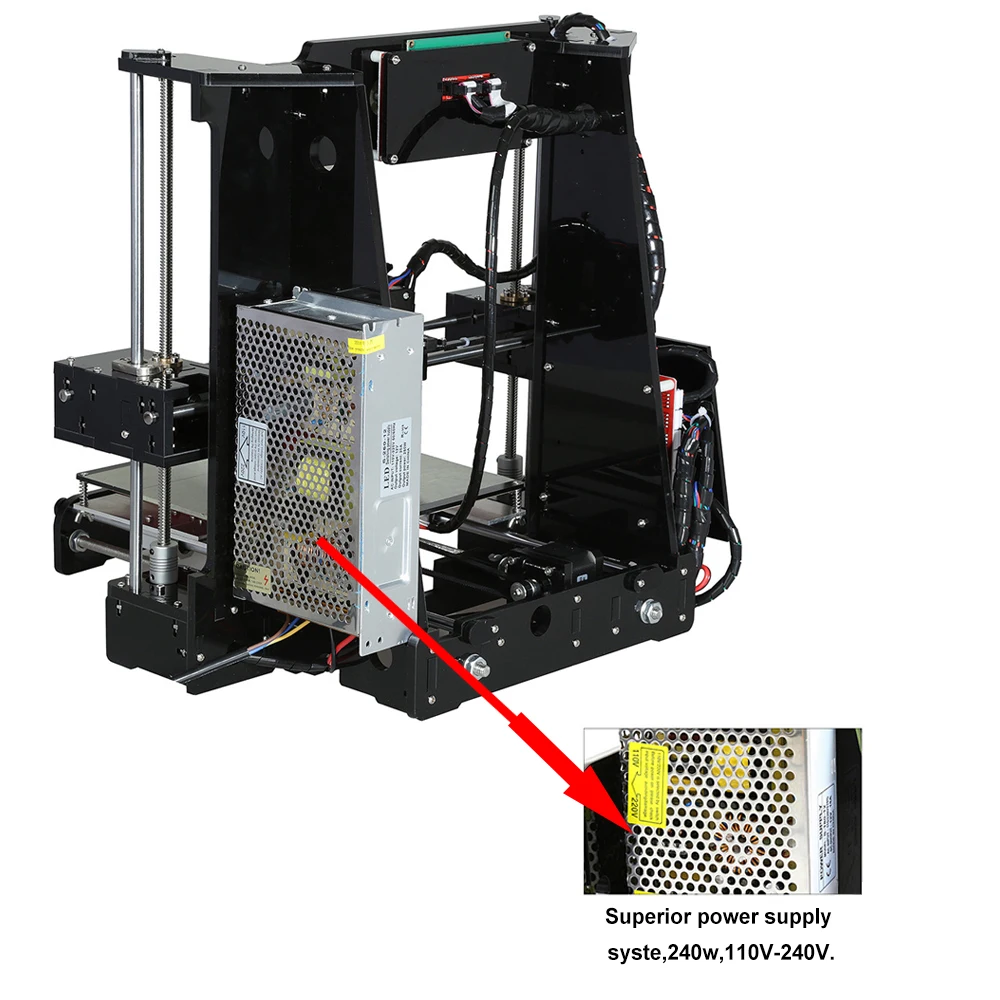 Дешевые Anet A6 A8 3d принтер алюминиевая кровать с подогревом Reprap Prusa I3 3d принтер комплект DIY Impresora 3d с PLA 10 м нить 3d принтер