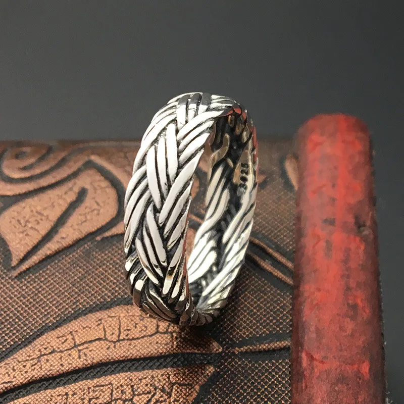 Мужское кольцо ручной работы из тайского серебра S925 пробы|ring fashion|ring ringring s925 |