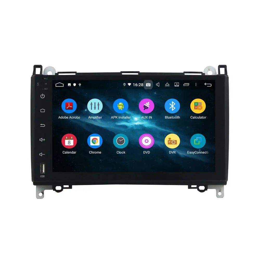 Perfect Octa Core 2 din 9" Android 9.0 Car DVD Radio GPS for Mercedes Benz B200 W169 W245 Viano Vito 4GB RAM Bluetooth 4.2 WIFI 32GB ROM 1