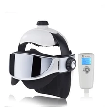 English Menu Head Massager Relieve work stress brain easily 2in1 eye massager eye infrared hot air pressure eyes