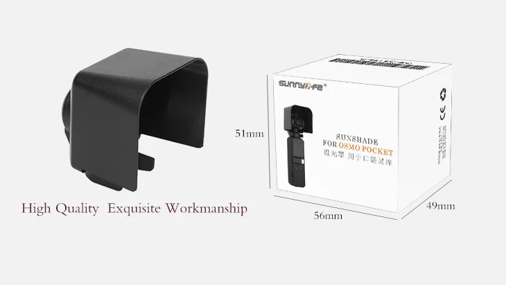 DJI OSMO P ocket Camera Lens Hood Antiglare Sunshade Protective Gimbal Cover Sunhood for DJI OSMO POCKET-16