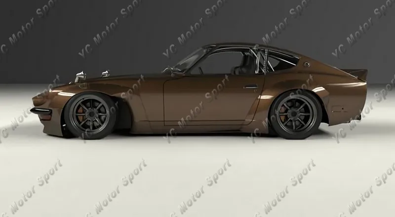 FRP стекловолокно PD стиль кузова подходит для 1970-1973 Datsun 240Z S30 RB тела Комплект переднего луча губы крыло расклешенное заднее крыло