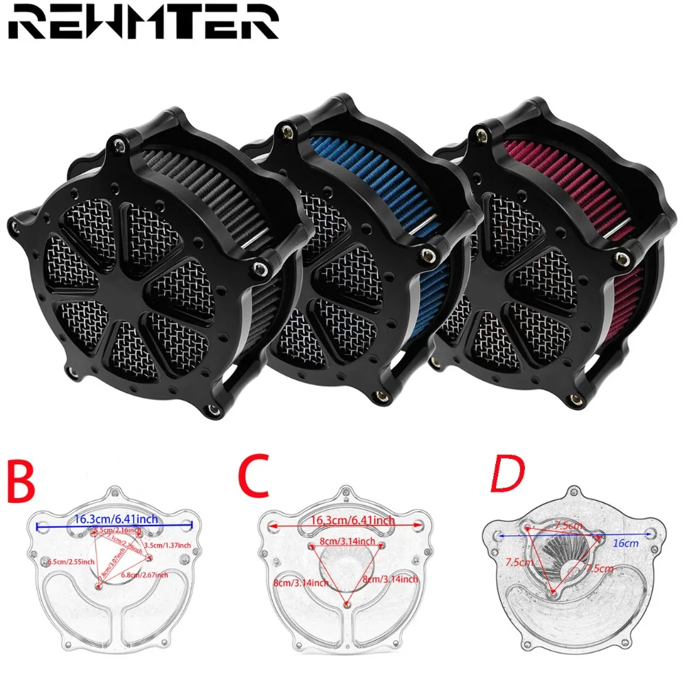 

Motorcycle Air Cleaner Intake Air Filter System For Harley Softail 2018 Touring Street Glide Road Glide 2008-2016 Dyna 2000-17