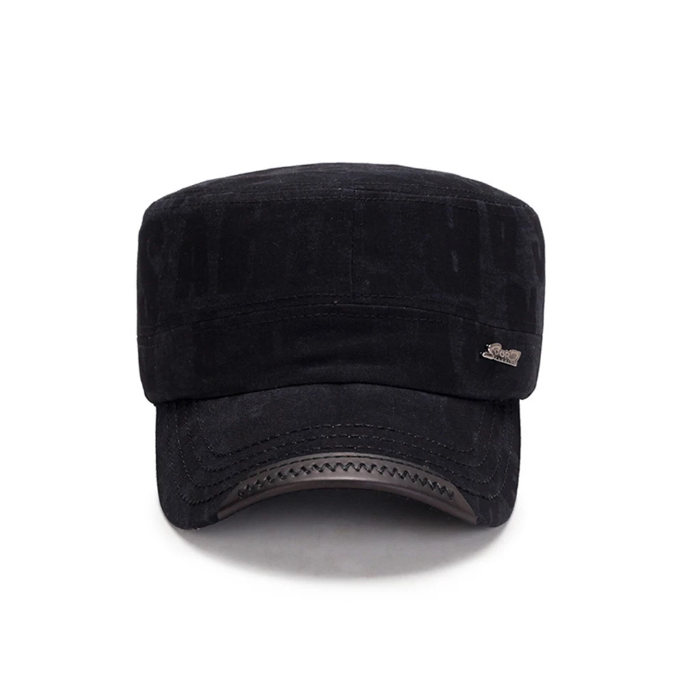 Классическая винтажная Мужская кепка с плоским верхом, облегающая более толстая крышка, зимние теплые военные шапки для мужчин, модная уличная Кепка