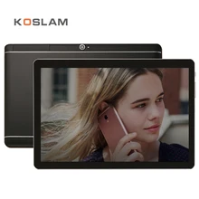 KOSLAM Phablet Phone Call Tablets PC de 10.1 Pulgadas 4G LTE Android 6.0 MTK Quad Core 2 GB RAM 16 GB ROM 10.1 “1920×1200 IPS de la Pantalla WIFI
