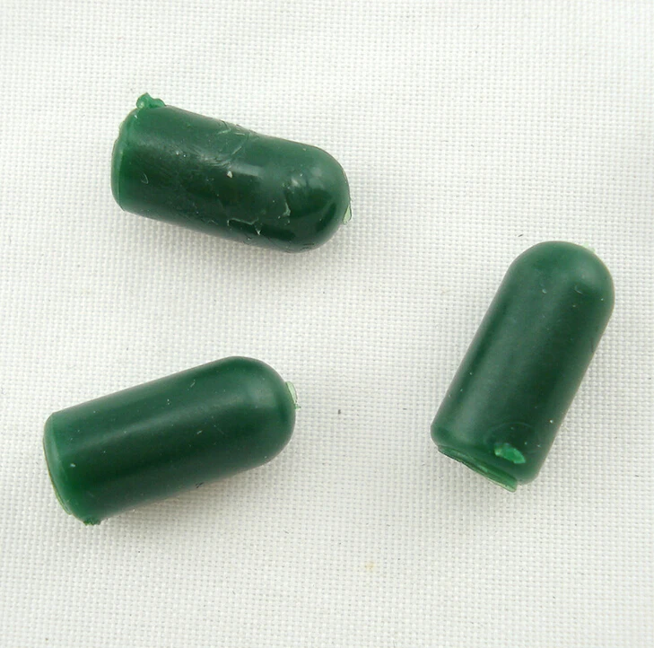 

100PCS13mm Safety Carp Fishing Lead Clips Tail Rubber Cone Tube Beads Fishing Tools
