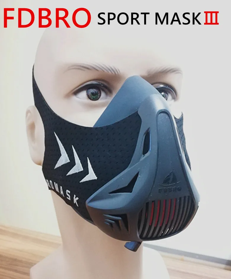 FDBRO Workout Fitness Mask, Training Mask, Running Mask, Breathing Mask Resistance Maskmen Women Adult High Altitude Elevation Simulation Trainer