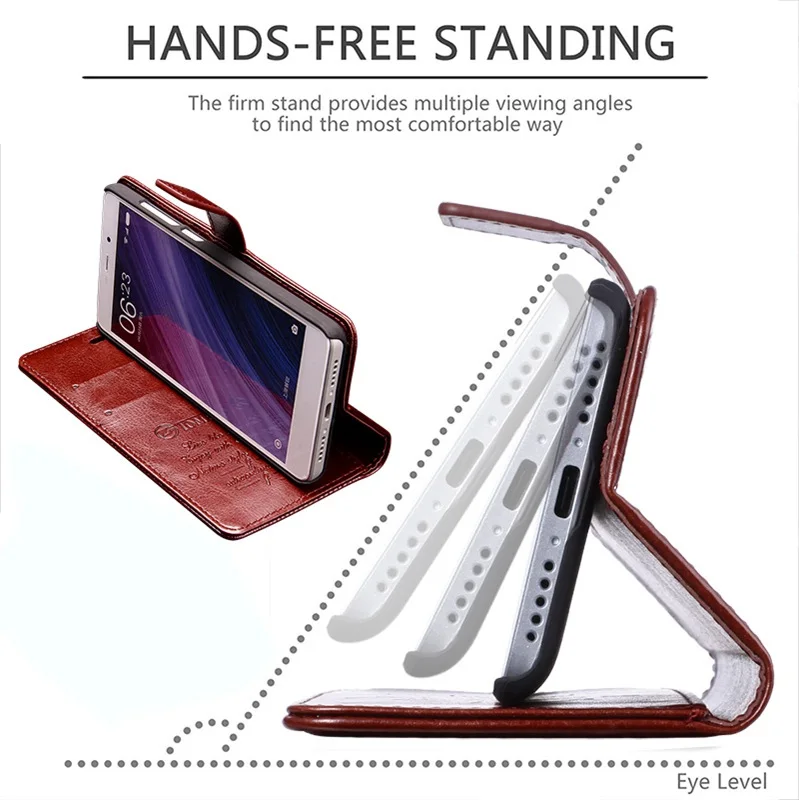 TOMKAS Phone Case For Conque Xiaomi Redmi 4 Pro Redmi 4 Cases Flip Leather Cover Wallet Case For Xiaomi Redmi 4 4Pro Prime  (3)