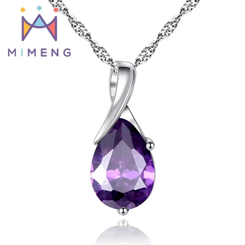 

Purple Crystal Zircon Necklace nice gift for women