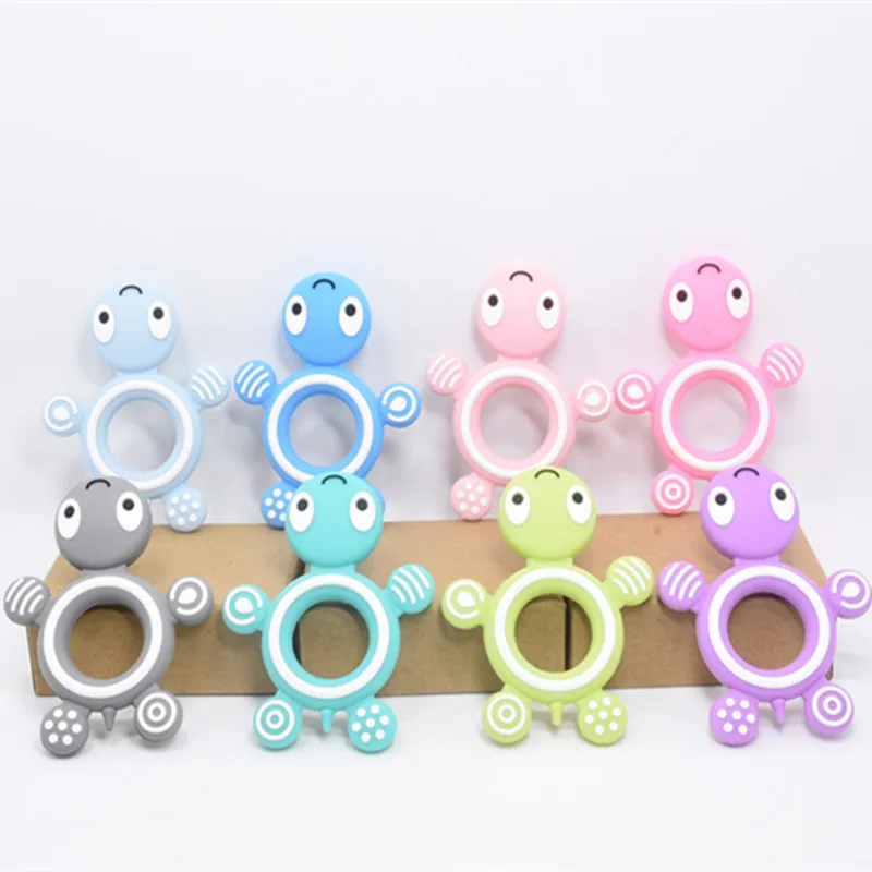 

1 PC Silicone Turtle Teether Bracelet Necklace Tortoise Baby Teether BPA Free DIY Baby Teething Nursing Toy Pacifier Chain Gift