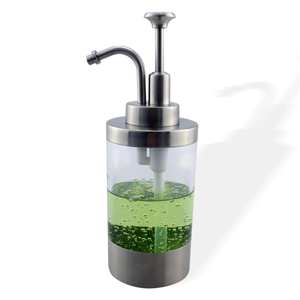 Por Decorative Liquid Soap Dispensers 2pcs Lot 304 Stainless Steel Liquid Lotion Soap Dispenser Pump Bottle Kitchen Countertop Refillable Accessory