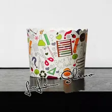 Оптом 100 шт/партия высокотемпературные из пекарской жиростойкой бумаги формочки для кексов/футляры/обертки