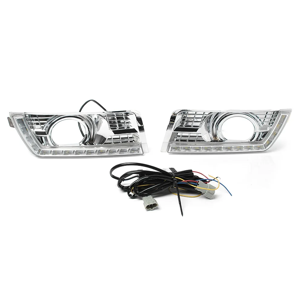 LED Fog Turn Signals Light Daytime Running Driving Lamp For Cadillac