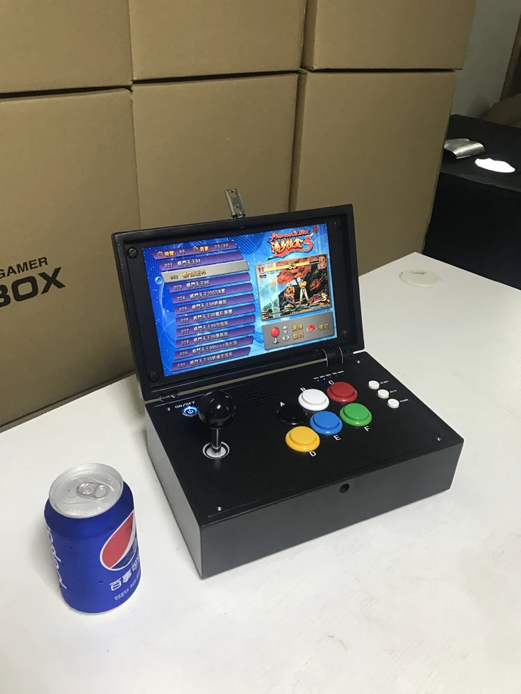 

Pandora Box Protable Mini Handheld Home Use Arcade Game Console 10 Inch Color Screen 5th 6th Online Version Single Vision Game