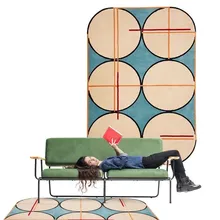 Творческий ручной круг ковер гостиной журнальный столик в форме ковер цвет ковровой модные формы ковер