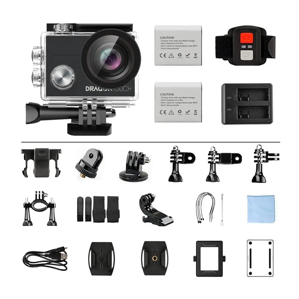 Dragon Touch 4K Action Camera Vista 5 WiFi