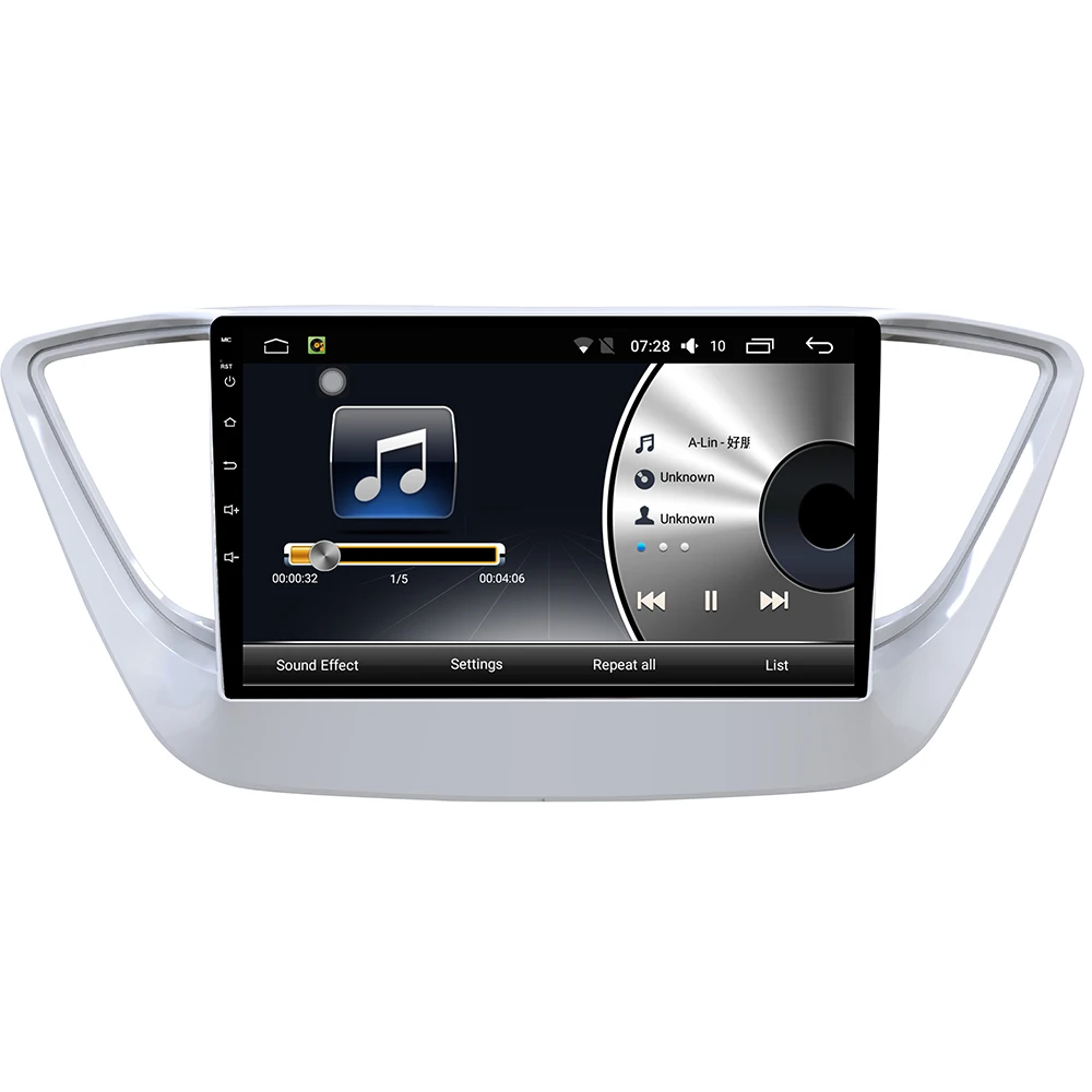 Sale Android 7.1 Car DVD Player 2G/32G For Hyundai Verna 2017 Solaris 2016-2017 GPS Navigation System With Bluetooth/Dual-zone Navi 2