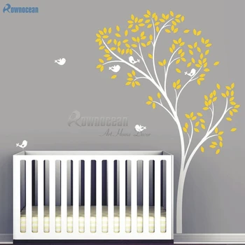 

Vinyl Nursery Tree Wall Sticker for Kids Room Mural Adhesive Modern Wall Decals Wall Stickers Home Decoration DIY T-07