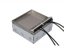 Inlaid ceramic tile open type insert 304 stainless steel five-hole computer network phone hidden ground