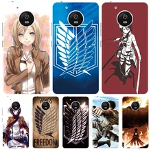Ataque No logotipo Titan anime japonês da tampa do caso para Motorola Moto G5 G4 JOGAR MAIS ZUK Z2 BQ M5.0