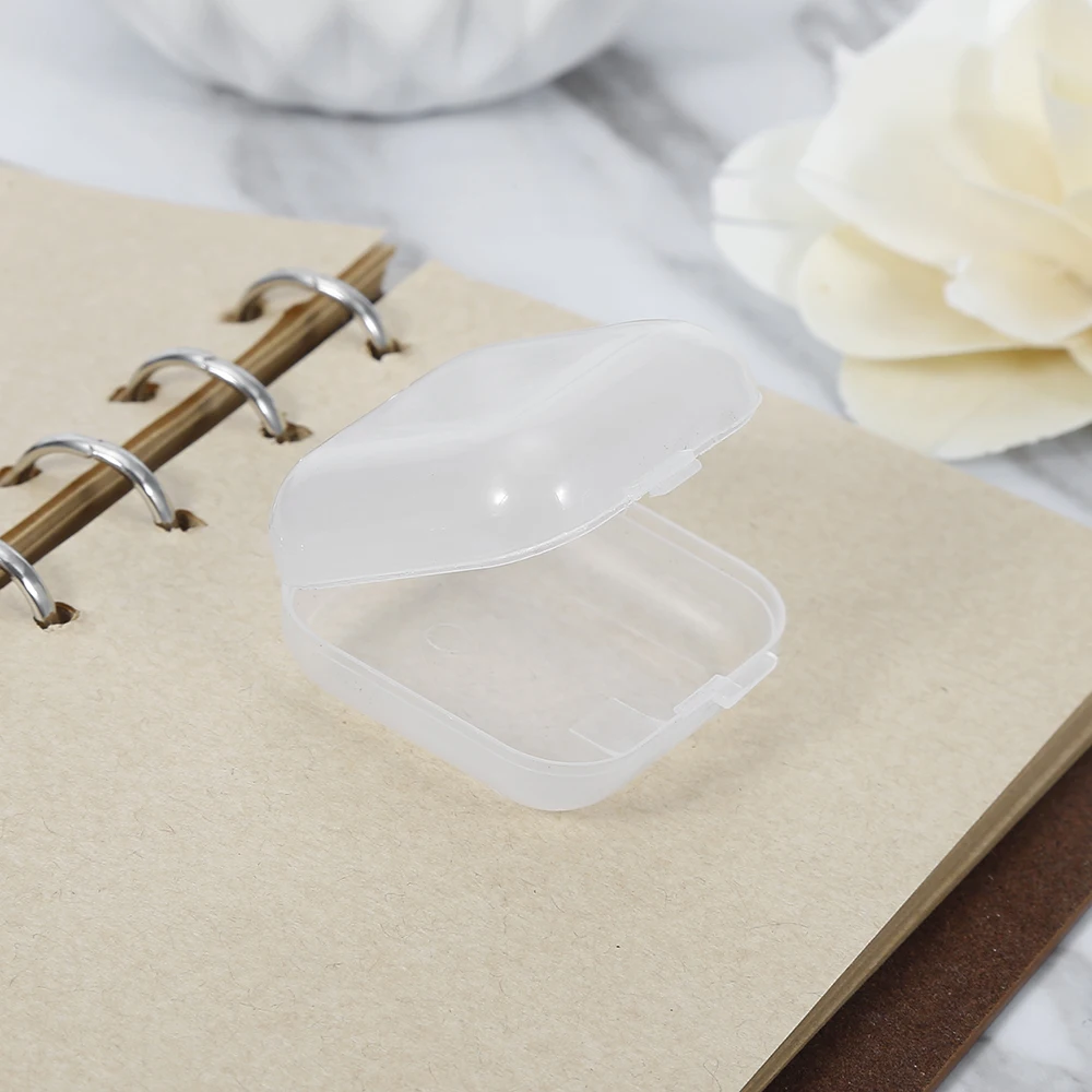 

1PCS Mini Transparent SD Card Earplugs Earbuds Hold Plastic Case Storage Box Carrying Pouch Container