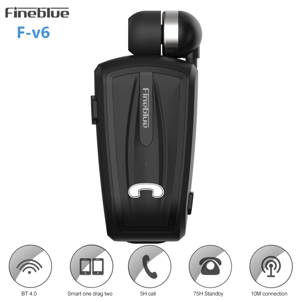 

Fineblue F-V6 V6 Mini Wireless Earphone Stereo Clip Bluetooth Headset Bluetooth 4.0 Earphone For Smartphone