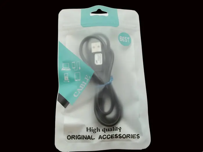 

1000pcs 10.5*15cm Plastic zipper Retail Packaging bag,poly opp bag for cell phone USB cable hang hole package bags