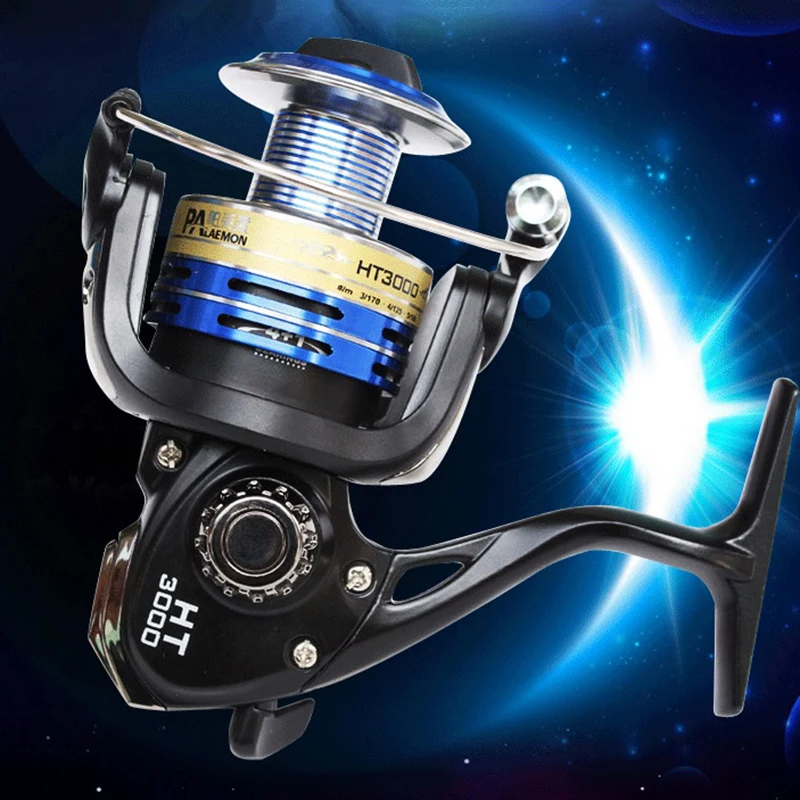 3000 Series cheap spinning Carp reels Blue Full Metal Head 8BB Spinning Reels Saltwater Fishing