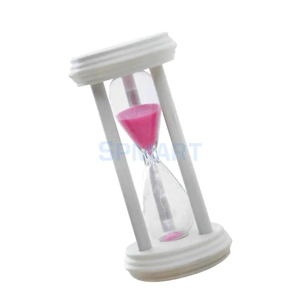 3 Minutes Hourglass Timer Wooden Framed Sandglass Pink Sand Timer Clock Kitchen Study Tools Home Ornament Friends Novelty Gift