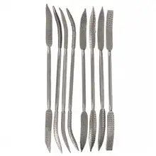 8 шт. набор 200 мм ремесла Riffler Rifler древесный Рашпиль двухсторонний грубая+ сумка