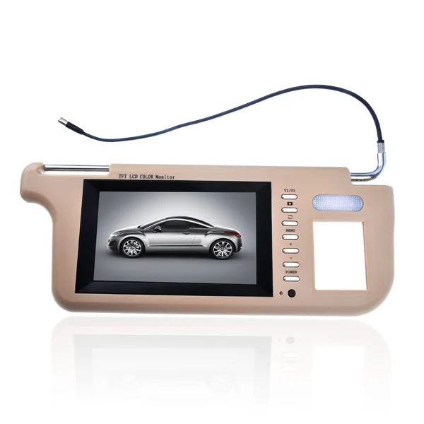 

KZ-7000 7-inch TFT LCD Car Monitor Car Sun Visor Monitor (Beige)